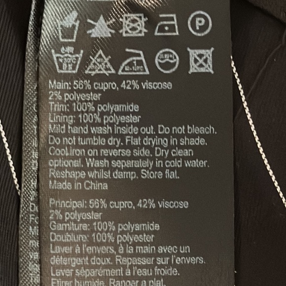 All Saints Skylar Dress In Pinstriped Black With Lace - Picture 11 of 13